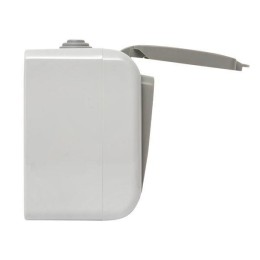 Блок ОП розетка 1-м 16А с заземл. с крышкой+выключатель 2-кл. Мурманск IP54 сер. EKF EFRV16-052-30-5