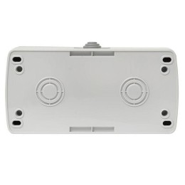 Блок ОП розетка 1-м 16А с заземл. с крышкой+выключатель 2-кл. Мурманск IP54 сер. EKF EFRV16-052-30-5