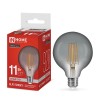 Лампа светодиодная филаментная LED-GL95-deco smoky шар дымчатая 11Вт 230В E27 4000К 920лм IN HOME 46
