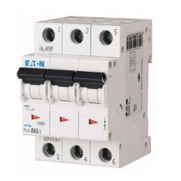 Выключатель автоматический модульный 3п C 20А 4.5кА PL4-C20/3 EATON 293161