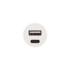 Автозарядка в прикуриватель АЗУ USB-A+USB-C 2.4А бел. Rexant 18-2229