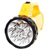 Фонарь аккумуляторный LED3819CSM 9LED + 12SMD 2 режима аккум. SLA 220В желт. Ultraflash 12102/12860