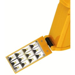 Фонарь аккумуляторный LED3819CSM 9LED + 12SMD 2 режима аккум. SLA 220В желт. Ultraflash 12102/12860