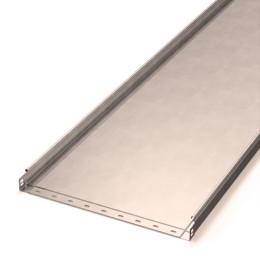 Лоток неперфорированный Стандарт INOX (AISI 409) 500х50х3000 (1,0 мм) (6 м/уп) Промрукав