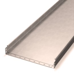 Лоток неперфорированный Стандарт INOX (AISI 409) 500х80х3000 (1,0 мм) (6 м/уп) Промрукав