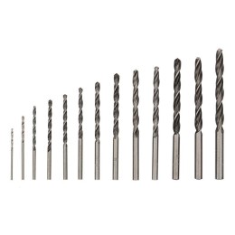 Набор сверл по металлу (HSS) диаметр 1.5-6.5мм (13шт) Kranz KR-91-0631