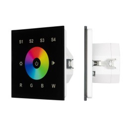 Панель сенсорная DALI-901-11-1G-4SC-RGBW-DT8-IN Black (BUS/230) (IВP20 пластик) INTELLIGENT ARLIGHT