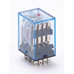 Реле промежуточное ПР-102 5А 220В AC 4 конт. с LED-индикацией DEKraft 23225DEK
