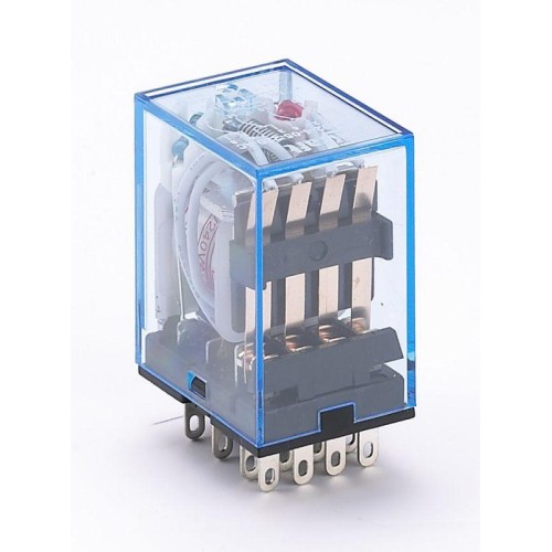 Реле промежуточное ПР-102 5А 220В AC 4 конт. с LED-индикацией DEKraft 23225DEK