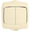 Выключатель 2-кл. ОП Рондо 10А IP44 250В 10AX сл. кость SchE VA510-228B-SI