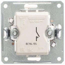 Выключатель 1-кл. СП W59 250В 16AX с самовозвратом механизм сл. кость SchE VS116-155-2-86