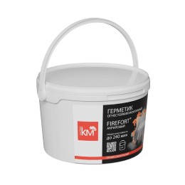 Герметик огнестойкий монтажный акриловый EI240 FIREFORT (ведро 3кг) KM-FF-G-3000 КМ LO53706