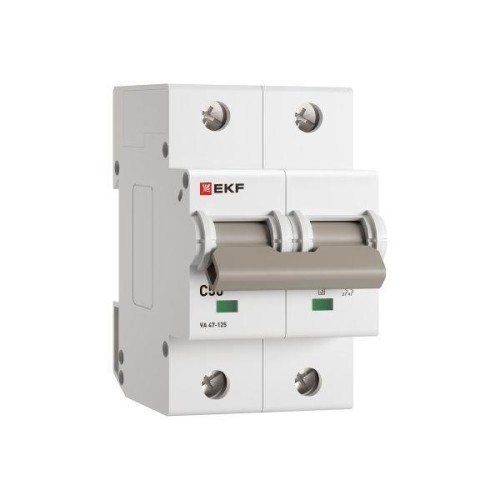 Выключатель автоматический 2п C 50А 15кА ВА 47-125 PROxima EKF mcb47125-2-50C