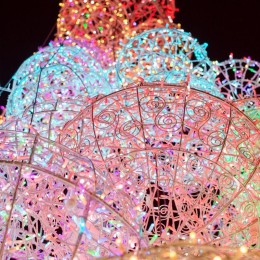 Гирлянда светодиодная "Нить" 10м 100LED мультиколор RGB 10Вт 230В IP65 провод ПВХ прозр. (свечение с