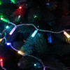 Гирлянда светодиодная "Нить" 10м 100LED мультиколор RGB 10Вт 230В IP65 провод ПВХ прозр. (свечение с