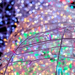 Гирлянда светодиодная "Нить" 10м 100LED мультиколор RGB 10Вт 230В IP65 провод ПВХ прозр. (свечение с