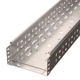 Лоток перфорированный Стандарт INOX (AISI 409) 200х100х3000 (0,8 мм) (6 м/уп) Промрукав