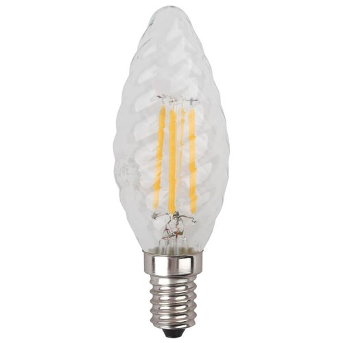 ЭРА F-LED BTW-7W-827-E14 (филамент, свеча витая, 7Вт, тепл, E14)