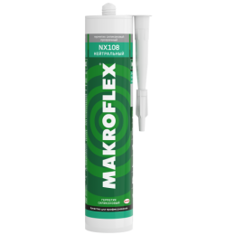 Герметик силиконовый нейтральный 290мл прозр. Makroflex Б0052944