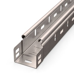 Лоток перфорированный Стандарт INOX (AISI 409) 50х50х3000 (0,7 мм) (24 м/уп) Промрукав