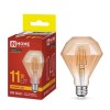 Лампа светодиодная филаментная LED-D95-deco gold бриллиант золотистая 11Вт 230В E27 3000К 1040лм IN