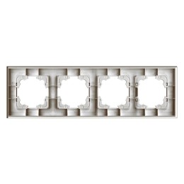 Рамка 4-м Афина стеклянная серебр. UNIVersal 2269