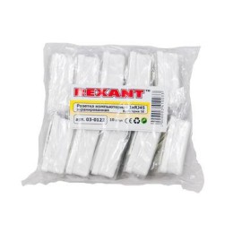 Розетка компьютерная 1-м ОП RJ45 (8P8C) кат.5E FTP экранир. Rexant 03-0122