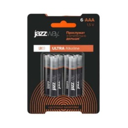 Элемент питания алкалиновый AAA/LR03 Ultra Alkaline BL- 6 (уп.6шт) JazzWay 5057555