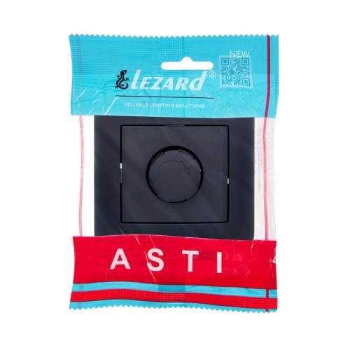 Светорегулятор СП 800Вт ASTI в сборе черн. бархат LEZARD 7081-4242-115