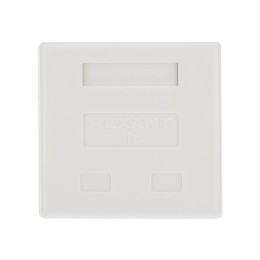 Розетка компьютерная 2-м ОП RJ45 (8P8C) кат.6 UTP неэкранир. Rexant 03-0136