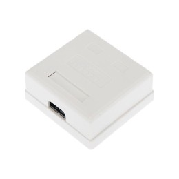 Розетка компьютерная 2-м ОП RJ45 (8P8C) кат.6 UTP неэкранир. Rexant 03-0136