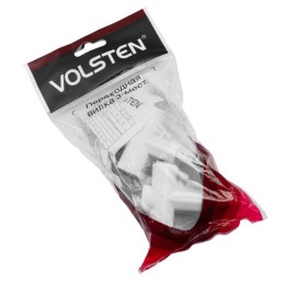 Разветвитель 3-м с заземл. 6А IP20 Z-1/3А (уп.2шт) Volsten 9377