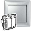 Переключатель проходной 2-кл. СП Valena 10А IP31 механизм алюм. (DIY-упак.) Leg 694339