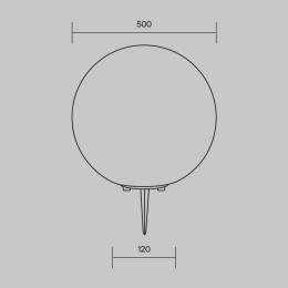 Светильник Erda 1х30Вт E27 IP54 ландшафтный Maytoni O594FL-01W1