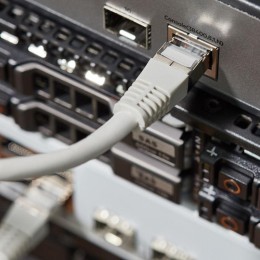 Патч-корд F/UTP кат.6 RJ45-RJ45 LSZH экранир. 1м сер. Rexant 18-8102-1