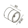 Светильник Spin 7Вт 3000К IP54 потолочн. Maytoni O310CL-L7W3K