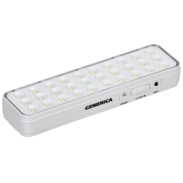 Светильник светодиодный аккумуляторный ДБА 1030 непостоян. действия 30LED 5ч 3Вт GENERICA LDBA0-1030