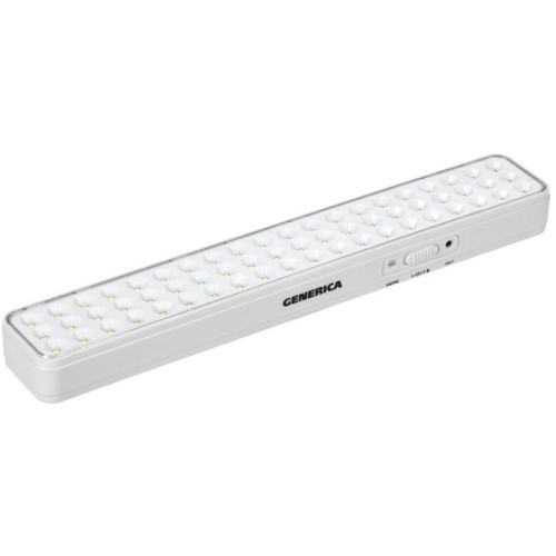 Светильник светодиодный аккумуляторный ДБА 1060 непостоян. действия 60LED 6ч 6Вт GENERICA LDBA0-1060