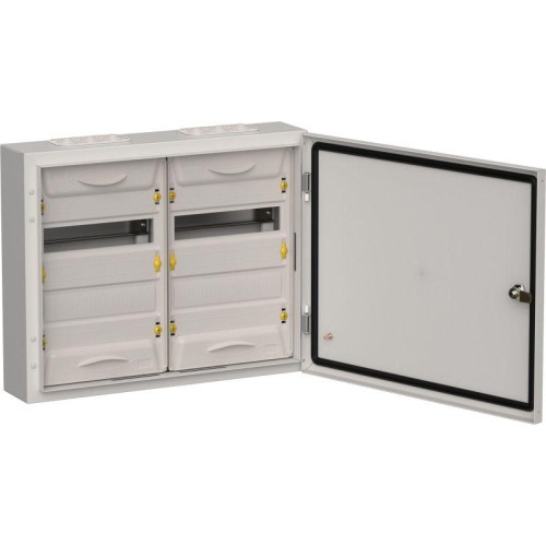 Корпус ЩРн-48 (2х24) TITAN 5 460х570х140 IP54 метал. сер. IEK TI5-50-N-2X024-54-7035