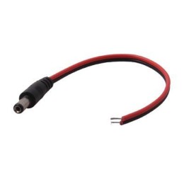 Разъем питания штекер 2.5х5.5х10мм с проводом 20 см Rexant 14-0324