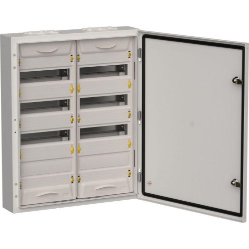 Корпус ЩРн-96 (2х48) TITAN 5 710х570х140 IP54 метал. сер. IEK TI5-50-N-2X048-54-7035
