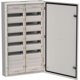 Корпус ЩРн-144 (2х72) TITAN 5 960х570х140 IP54 метал. сер. IEK TI5-50-N-2X072-54-7035