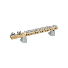 Шина нулевая N на двух угловых изоляторах 200А ШНИ-10х18-36-L2-С IEK YNN30-36-C2-K03