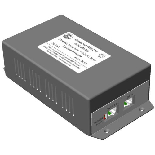 Инжектор для питания по сети Ethernet IР-камер или другого оборудования поддерживающего стандарты те