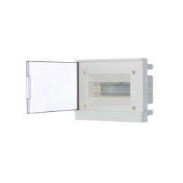 Бокс в нишу Basic E 8М сер. прозр. дверь (с клемм) ABB 1SZR004002A1203