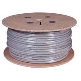 Кабель витая пара U/UTP CAT 5е PVC 16PR 24AWG INDOOR SOLID сер. 305м РФ Rexant 01-1012-R