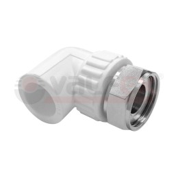 Угольник с накидной гайкой 25х1дюйм (80/20) бел. VALFEX 10138125
