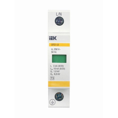 Ограничитель перенапряжения ОПС1-D 1P KARAT IEK MOP20-1-D