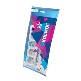 Удлинитель с сетевым фильтром 4х1.5м с заземл. 10А IP20 2.2кВт 3х0.75 с предохранителем с выкл. с ин