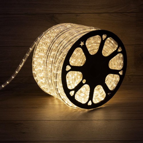 Шнур светодиодный Дюралайт 13мм 36LED/м тепл. бел. 240Вт 220В IP65 кругл. постоян. свечение (уп.40м)